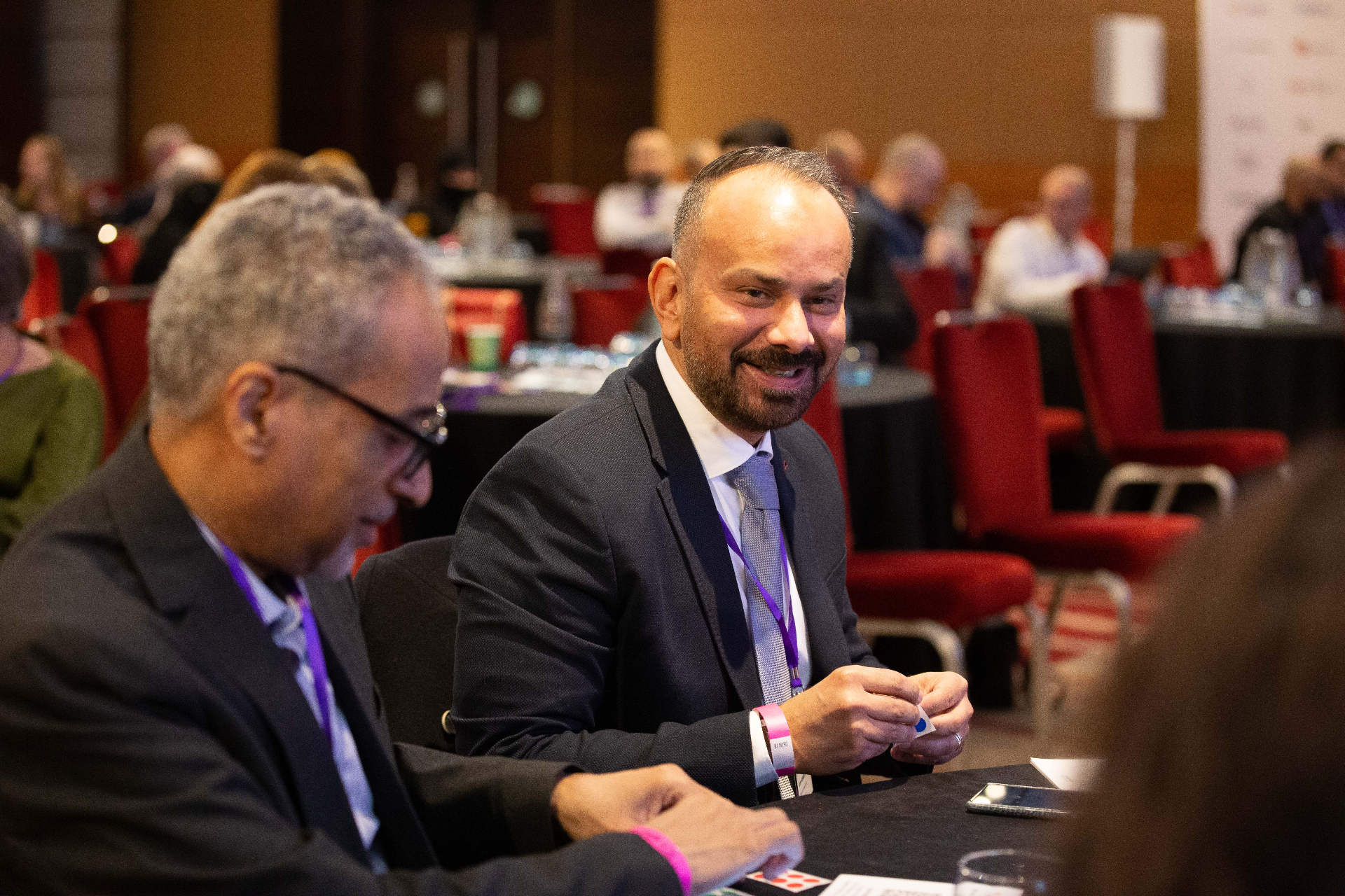 Networking at CX conference