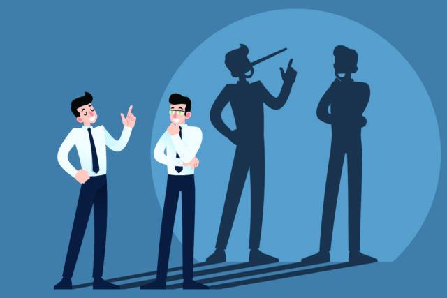 an illustrated image showing a customers lie to a company.