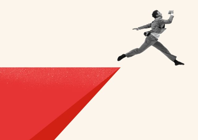 an image showing an employee who wants to leave a company.