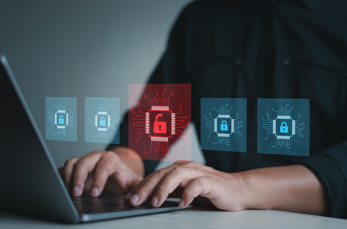 The image shows an AI data breach at work.