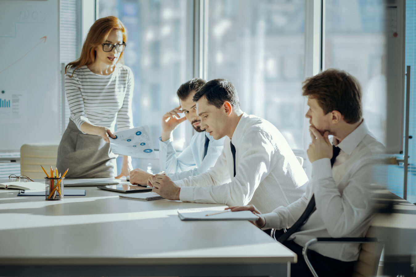 Young employees unsatisfied with training at work.
