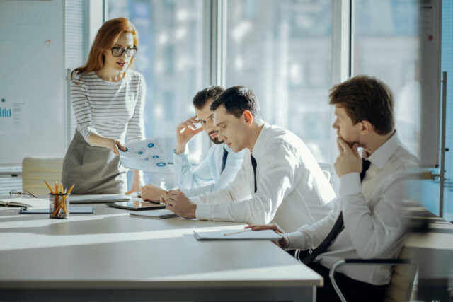 Young employees unsatisfied with training at work.
