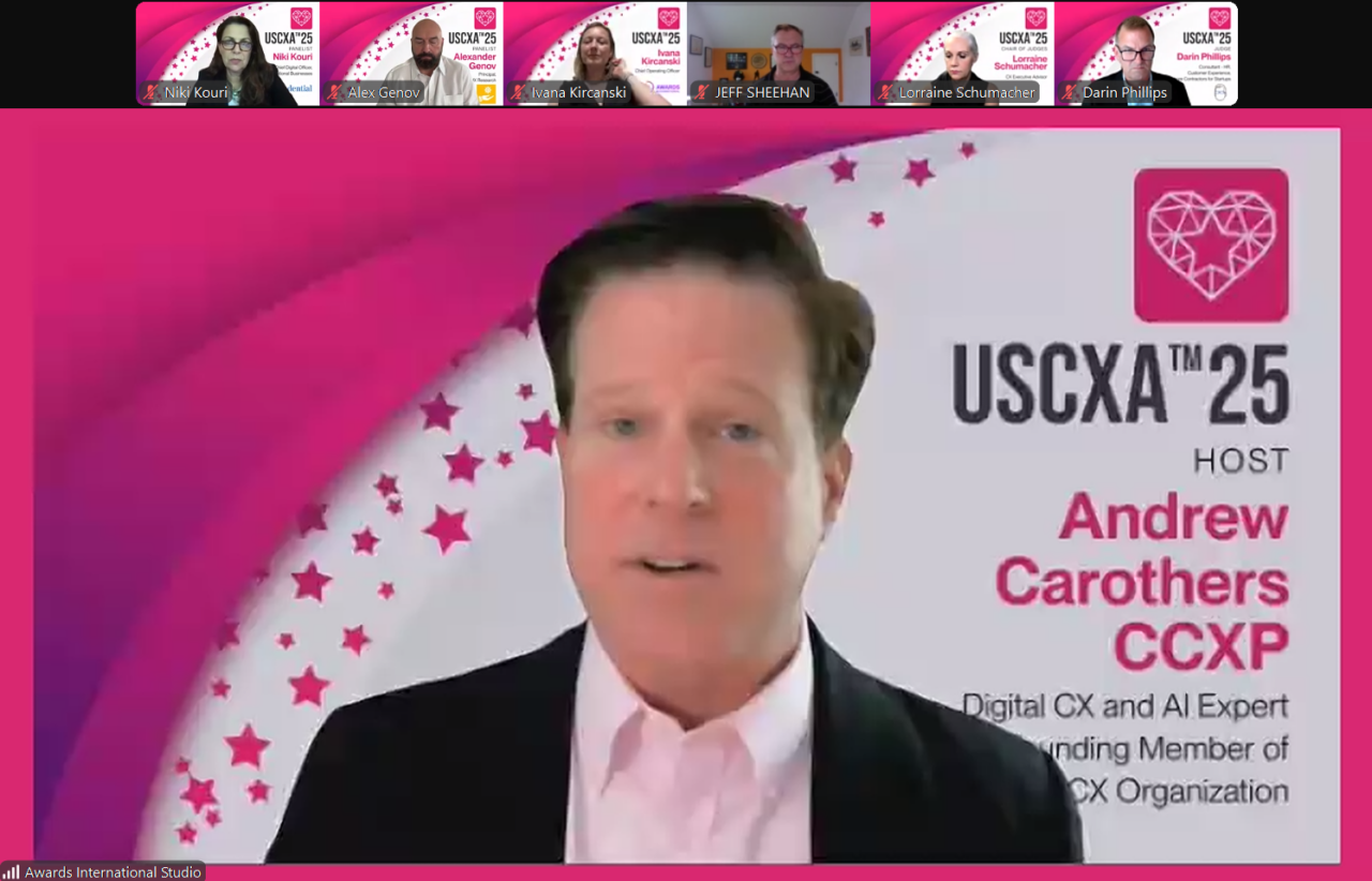 Andrew Carothers inviting people to joing in and starting the CXTrendTalks