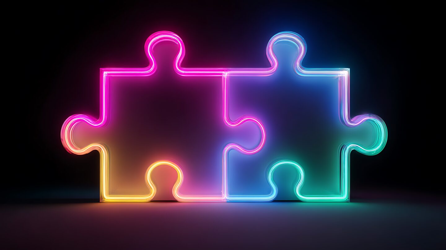 Puzzle pieces, representing total experience management