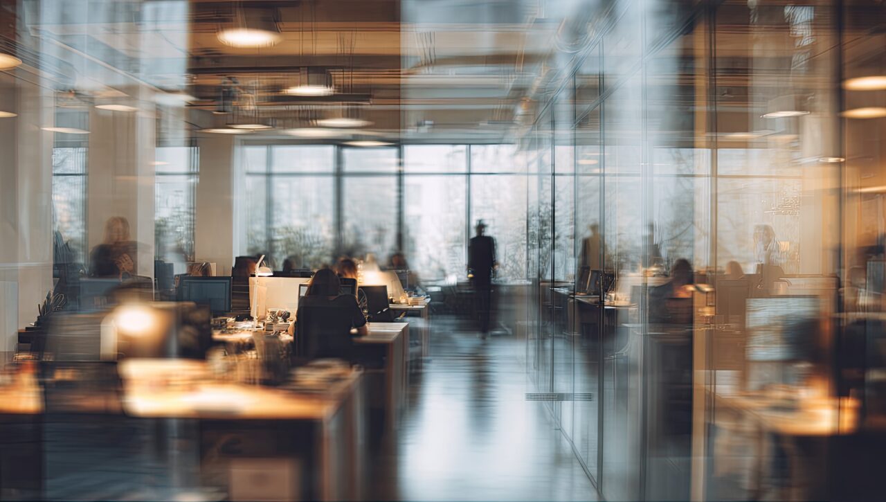 Half empty office symbolising layoff survivor syndrome