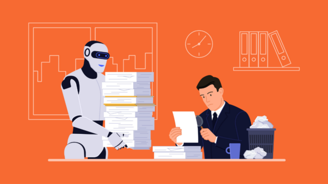 Worker botsitting an AI